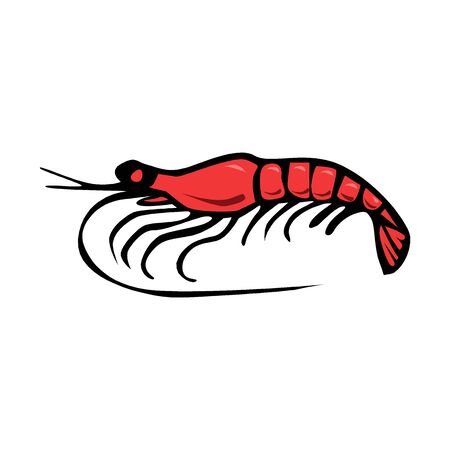 vector lobster clip art logo illustration isolated on white background in EPS10のイラスト素材