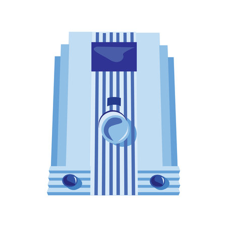 illustration of vintage antique radio on white backgroundのイラスト素材