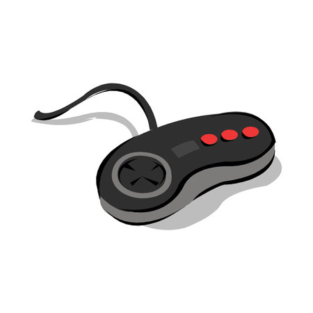 Joystick vector illustration isolated on a white background in EPS10のイラスト素材
