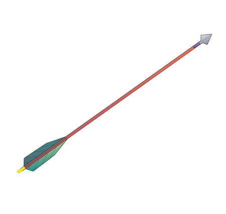 Bow arrow vector illustration isolated on a white background in EPS10のイラスト素材