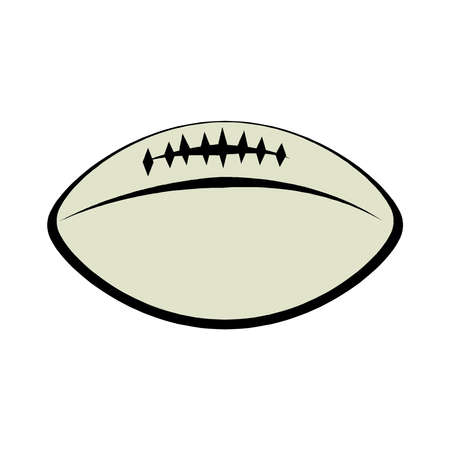 Rugby football ball isolated on a white background in EPS10のイラスト素材