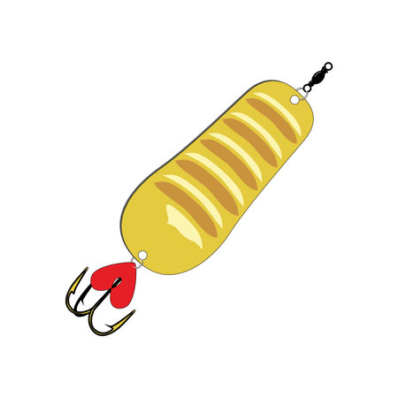 Fishing lure vector illustration isolated on a white background in EPS10のイラスト素材