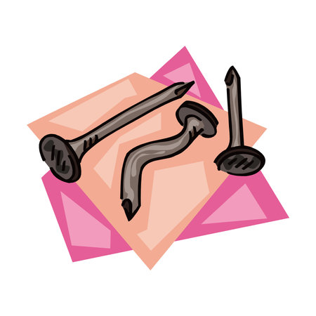 Nails Carpentry Icon Vector  Template Illustration Design EPS 10.のイラスト素材