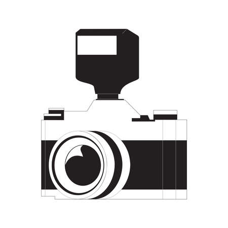Photography icon digital camera illustration of photo and picture sign and symbol in EPS10のイラスト素材