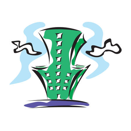 cartoon Apartment Building collection isolated on a white background in EPS10のイラスト素材