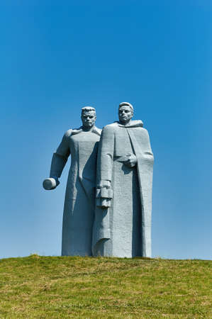 Dubosekovo, Russia - July 8, 2006: The 28 Panfilov's Heroes Memorial in the place of the Battle of Dubosekovo during the Second World War, Nelidovo village, Moscow regionのeditorial素材