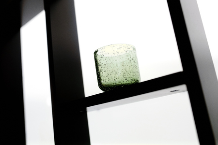 Great photo of lonely glass on the white backgroundの写真素材