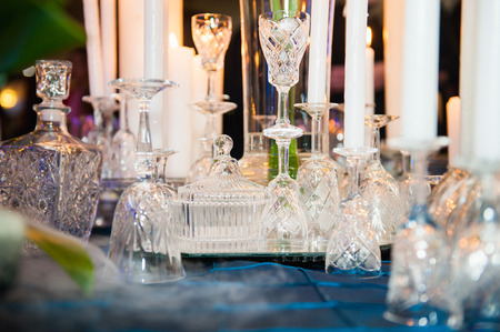 Table setting for wedding or other eventの写真素材