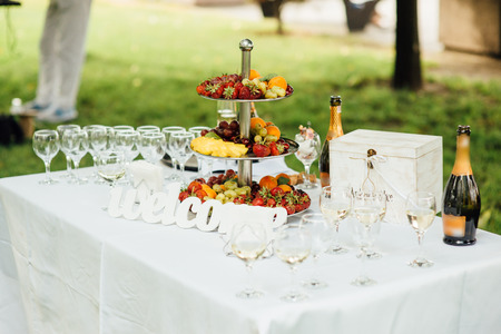 Wedding reception before the exit ceremonyの写真素材