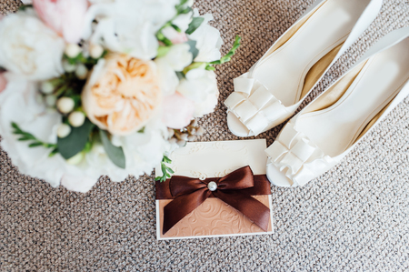 Wedding floristics and details. Wedding invitations.の写真素材