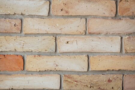 Brown brick wall background and texture vintage styleの写真素材