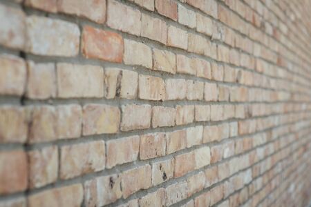 Brown brick wall background and texture vintage styleの写真素材