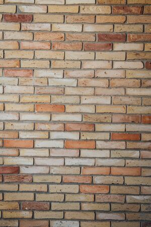 Brown brick wall background and texture vintage styleの写真素材