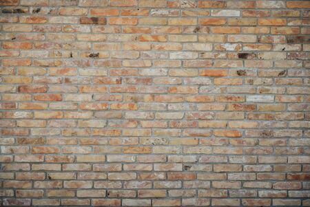 Brown brick wall background and texture vintage styleの写真素材