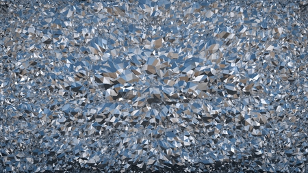 Metal foil abstract texture, background. Shiny metallic surface 3D render.の写真素材