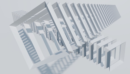 Abstract array pattern background minimalist 3D render image.の写真素材