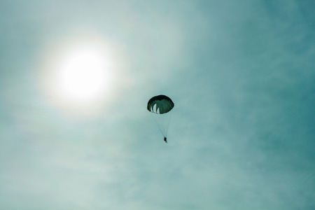 skydiver in the airの写真素材