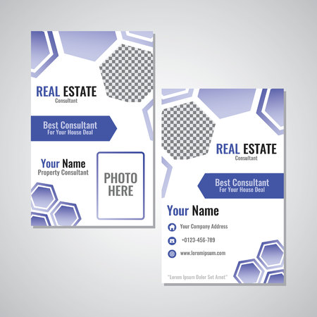 Real state card image illustrationのイラスト素材