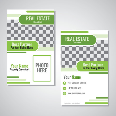 Business card template image illustrationのイラスト素材