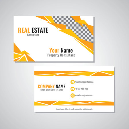 Real estate business card illustrationのイラスト素材