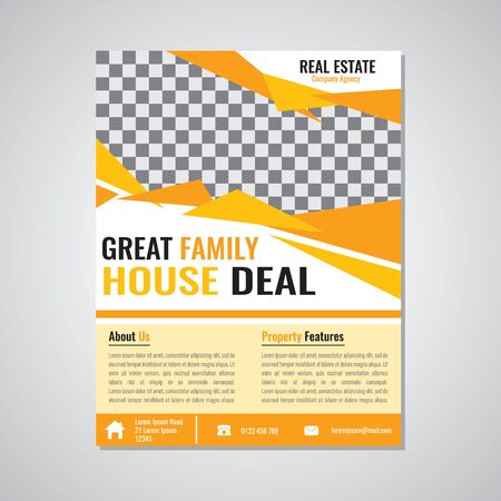 Real estate brochure illustrationのイラスト素材