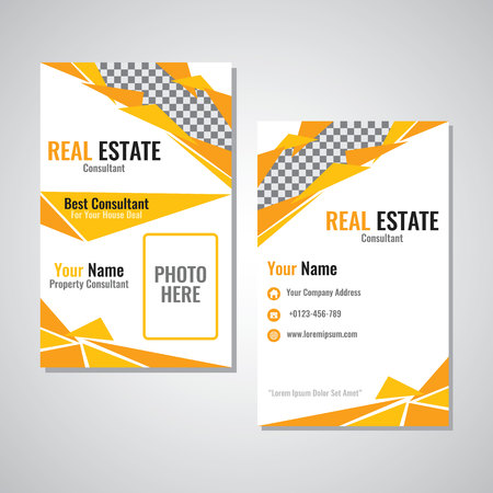Real estate business card illustrationのイラスト素材