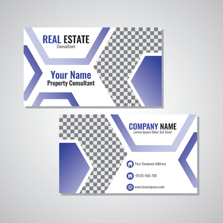 Real estate business card illustrationのイラスト素材