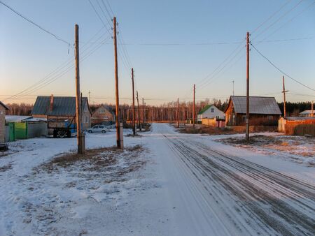 Travel to Border of Russia and Kazakhstan , photo of some small villages and cities on way, Khutorka,Karsy,Yasnyye Polyanyの写真素材
