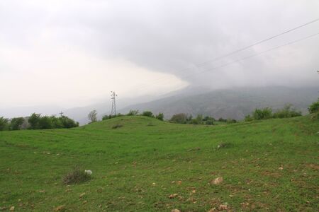 Landscape of a beautiful plain near the Alborz mountains in Iran, Gilan
の写真素材