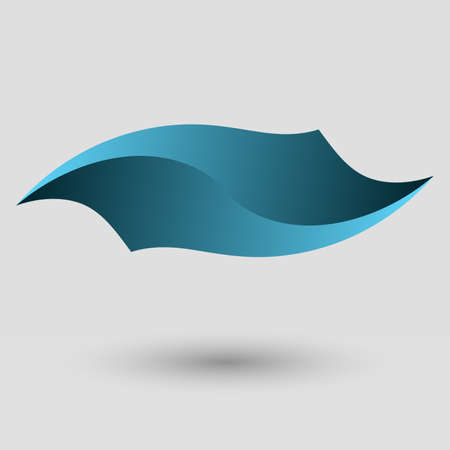 Abstract Design, Wave. Logo Template. Vector Illustration.のイラスト素材