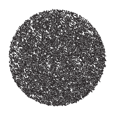 Microorganisms under a microscope. The black dots on a white background.のイラスト素材