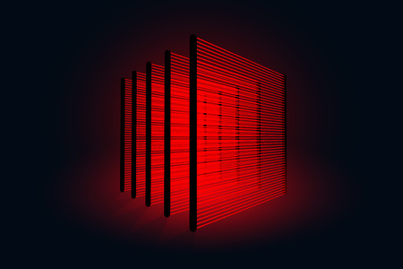 Logo for the company sets the alarm. Icon for applications for data protection.