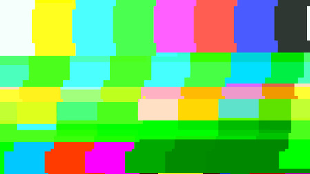 No signal TV test pattern. Digital glitch distortion. Vector illustration.のイラスト素材