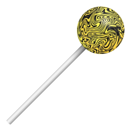 Round sweet lollipop. Realistic illustration of a candy.のイラスト素材