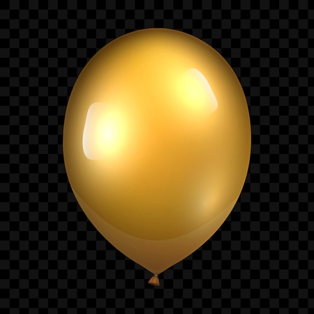 Holiday illustration of flying glossy balloon. Vector illustration for your design and businessのイラスト素材