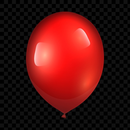 Holiday illustration of flying glossy balloon. Vector illustration for your design and businessのイラスト素材