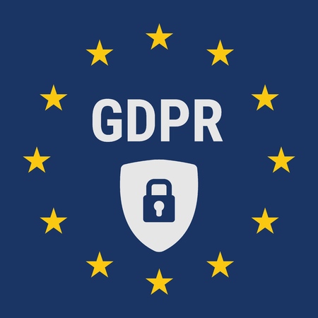 GDPR concept illustration. General Data Protection Regulation. The protection of personal dataのイラスト素材