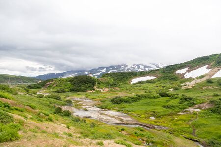 Small Valley of Geysers, Kamchatka Peninsula, Russia. This is a unique active fumarole field, the...