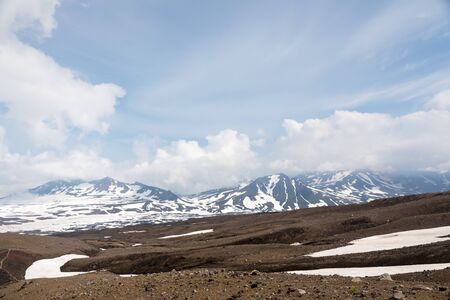 Kamchatka Peninsula, Russia. Views from the slopes of Gorely volcano.