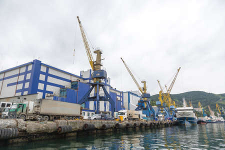 AVACHA BAY, KAMCHATKA PENINSULA, RUSSIA - AUGUST 16, 2018: One of the largest bays on the planet, capable of receiving any ship in the world.のeditorial素材
