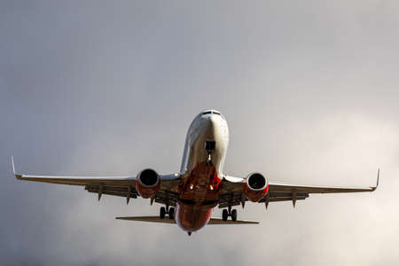 Rossiya Airlines Boeing 737-800 Registration VQ-BUF. Plane take off or landing in Sheremetyevo International Airport. Transport, tourism and travel concept. MOSCOW REGION, RUSSIA - OCTOBER 28, 2019のeditorial素材