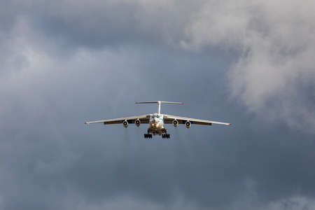 Russia Air Force Ilyushin IL-76TD Registration RF-76326. Plane take off or landing in Sheremetyevo International Airport. Army military concept. MOSCOW REGION, RUSSIA - OCTOBER 28, 2019のeditorial素材