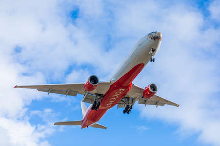 Rossiya Airlines Boeing 777-300 Registration EI-UNP. Plane take off or landing in Sheremetyevo International Airport. Transport, tourism and travel concept. MOSCOW REGION, RUSSIA - OCTOBER 28, 2019のeditorial素材
