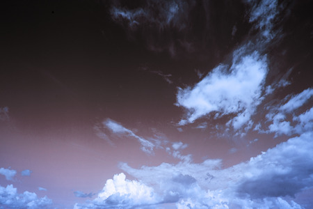 beautiful sky with cloudsの写真素材