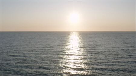 blue sea. Beautiful sunrise on the Black Sea - Romaniaの写真素材
