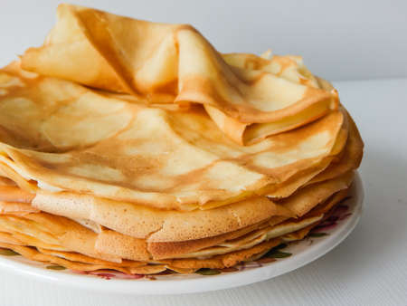 a stack of pancakes on a plate, carnivalの写真素材