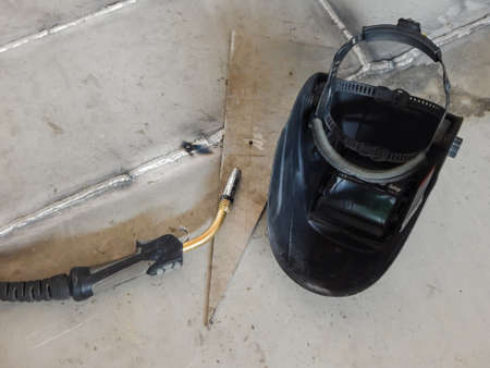 welding, protective mask, metal aluminum
