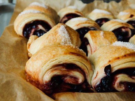 homemade cakes, rolls with jam