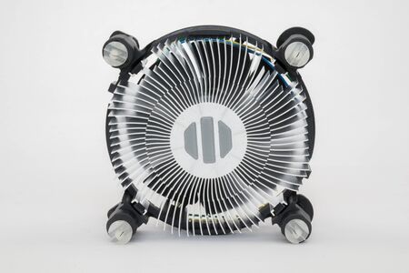 Computer processor cooling fan heatsinkの写真素材
