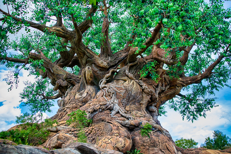 ORLANDO, FLORIDA USA. MAY  03, 2019: The Tree of Life at Disney's Animal Kingdom